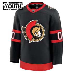 Barn Ishockey Ottawa Senators tröja med eget tryck Fanatics Premium 2024-25 Svart Hemma
